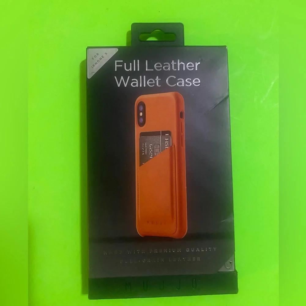 iPhone X Leather wallet Case in its original box